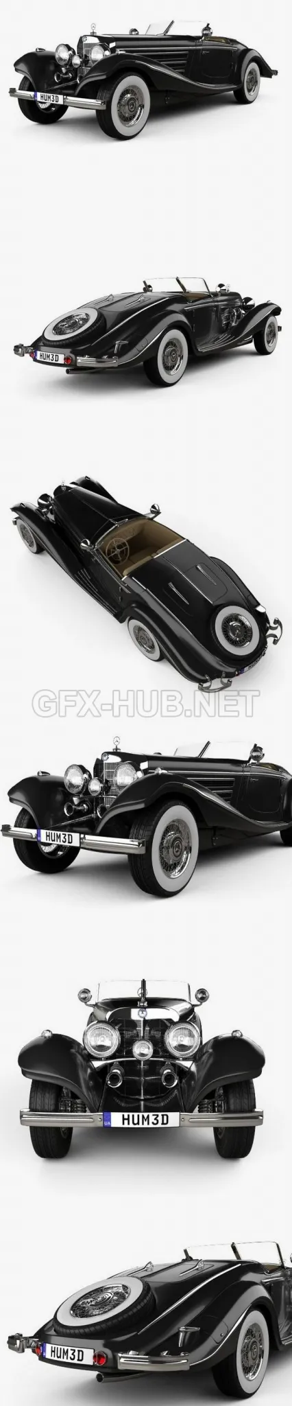 CAR – Mercedes-Benz 540K 1936  3D Model