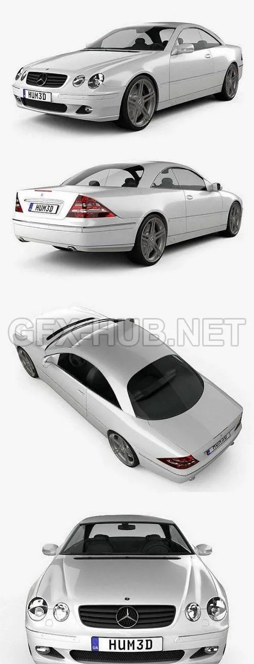 CAR – Mercedes-Benz CL-Class (W215) 2006 3D Model