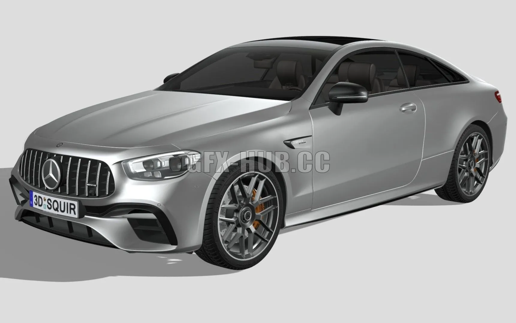 CAR – Mercedes-Benz E63 Coupe AMG 2021 car 3D Model