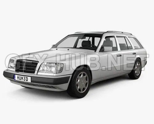 CAR – Mercedes-Benz E-class Wagon 1993  3D Model