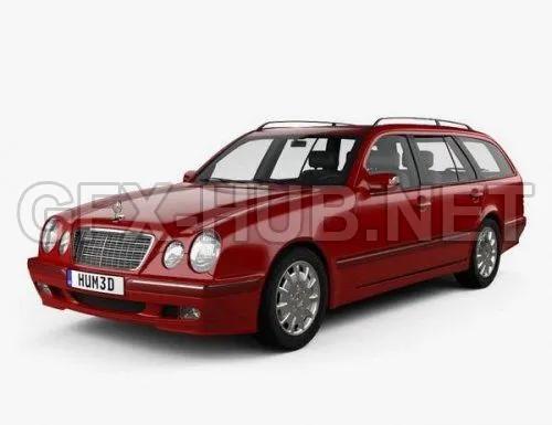 CAR – Mercedes-Benz E-class wagon 1999  3D Model