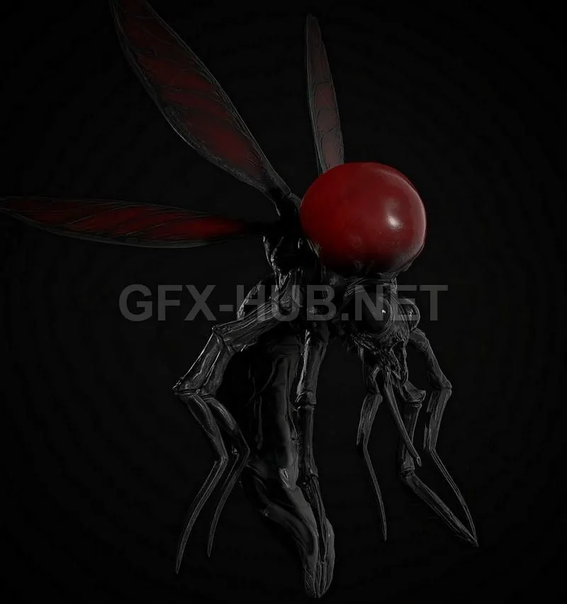PBR Game 3D Model – explosive enemy bug