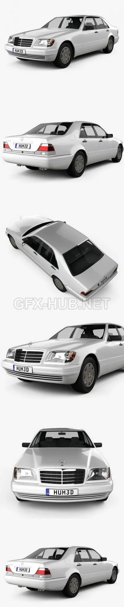 CAR – Mercedes-Benz S-class 1999  3D Model