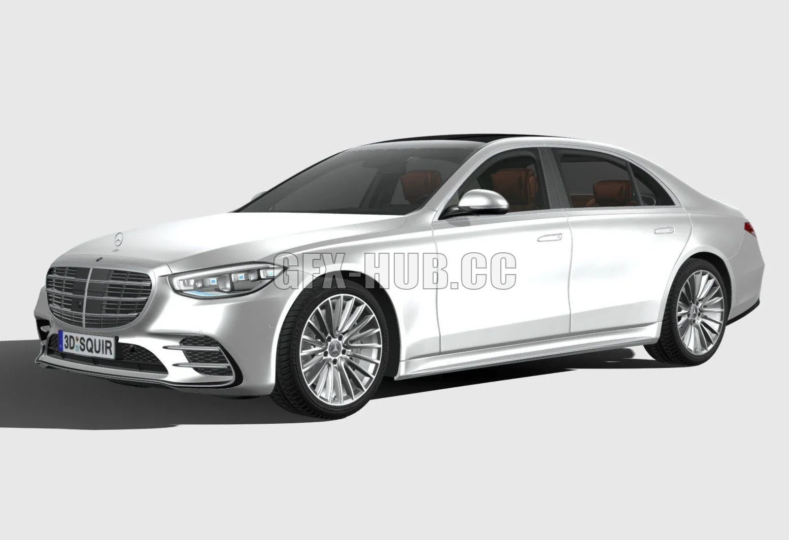CAR – Mercedes-Benz S-Class AMG long 2021 3D Model