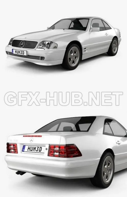 CAR – Mercedes-Benz SL-class (R129) 2002  3D Model