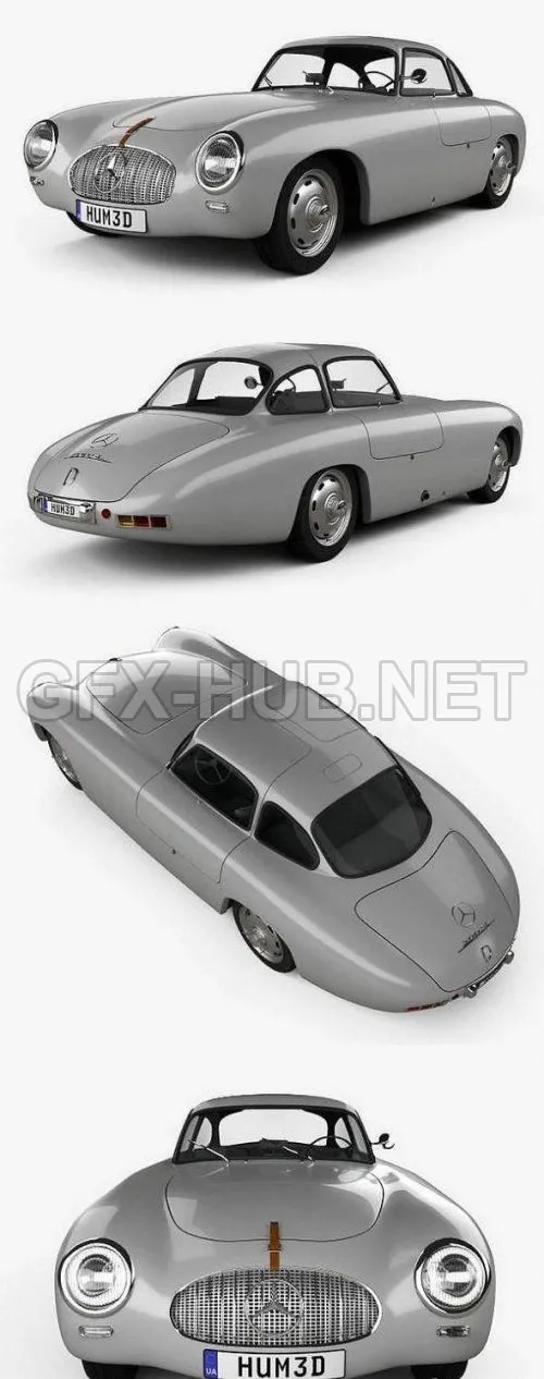 CAR – Mercedes-Benz SL-Class (W194) 1952 3D Model