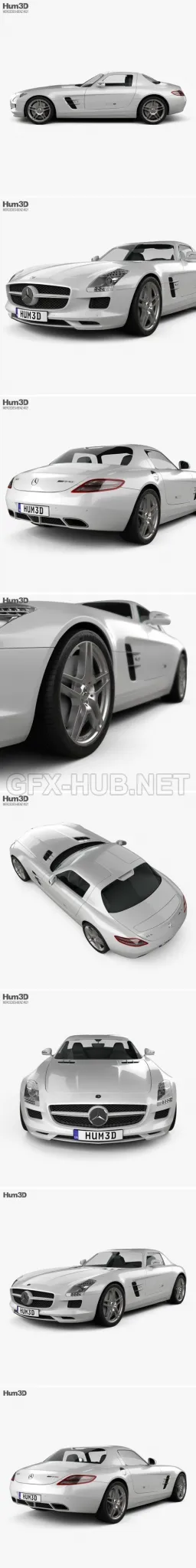 CAR – Mercedes-Benz SLS AMG 2011  3D Model