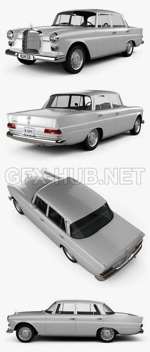 CAR – Mercedes-Benz W110 1966 3D Model