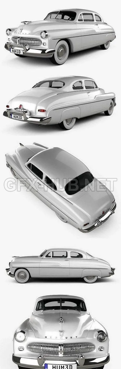 CAR – Mercury Eight Coupe 1949 3D Model