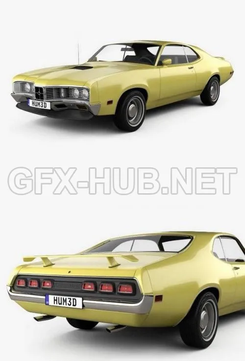 CAR – Mercury Montego Coupe 1970  3D Model