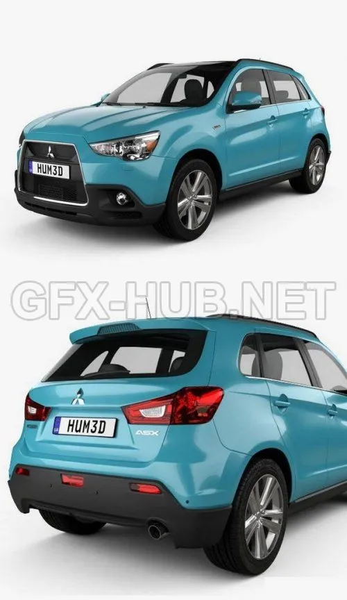 CAR – Mitsubishi ASX 2011  3D Model