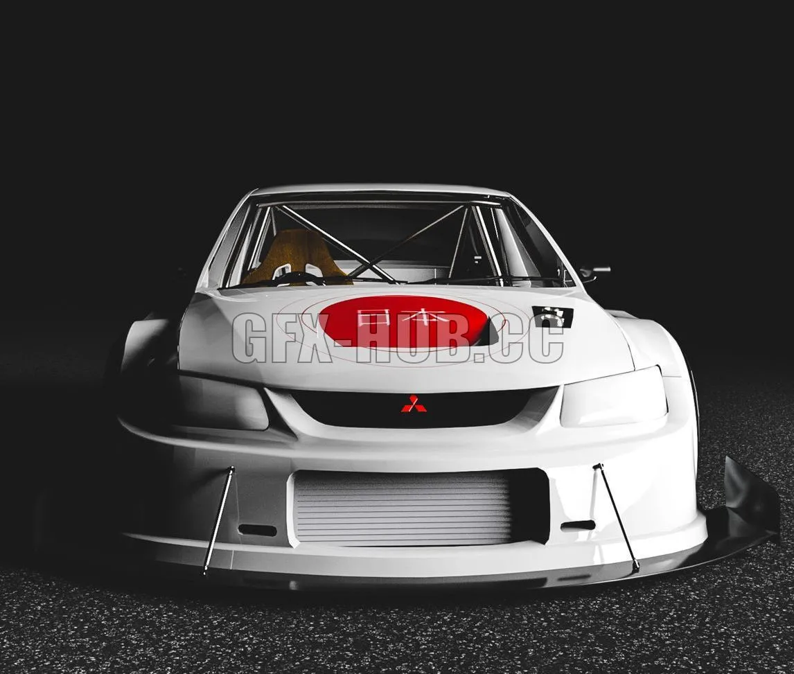 CAR – Mitsubishi Lancer Evolution 3D Model
