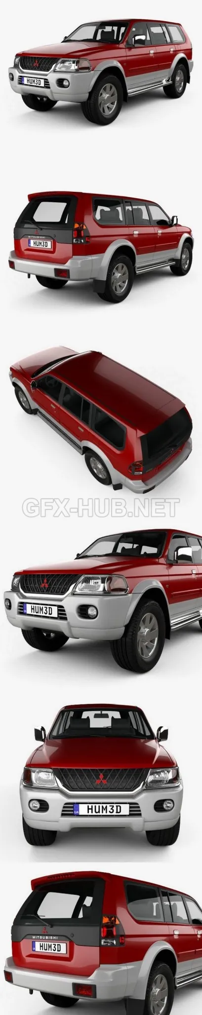 CAR – Mitsubishi Pajero Sport 1996  3D Model
