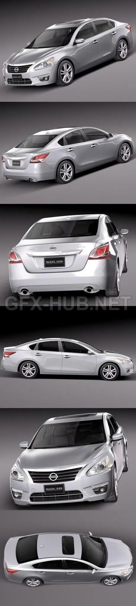 CAR – Nissan Altima Sedan 2013  3D Model