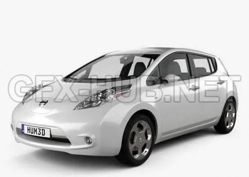 CAR – Nissan LEAF 2011  3D Model