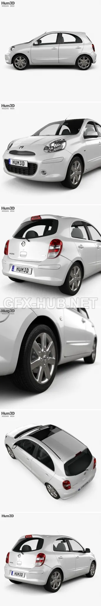 CAR – Nissan Micra (March) 2011  3D Model