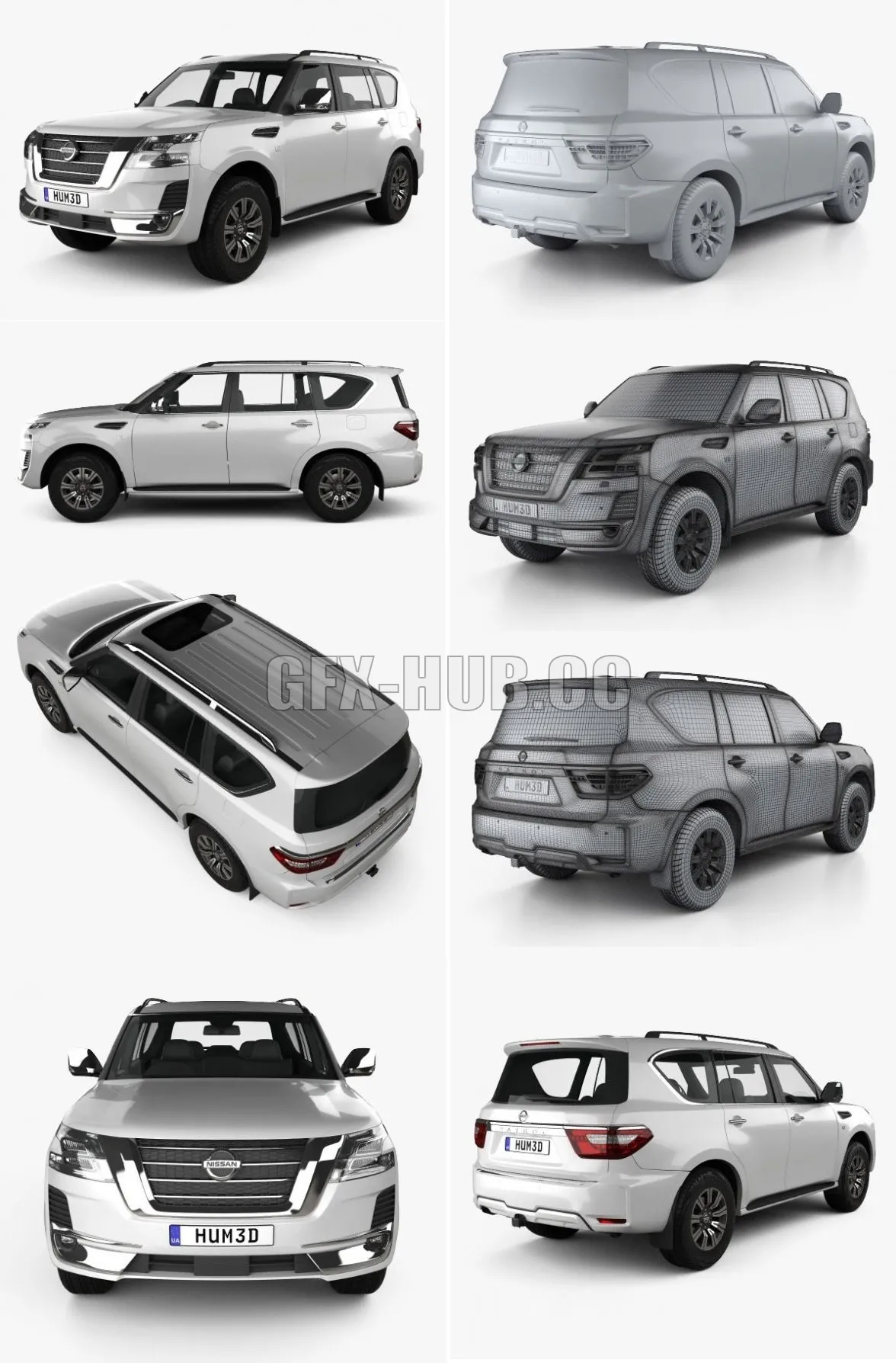 CAR – Nissan Patrol Ti L 2022 3D Model