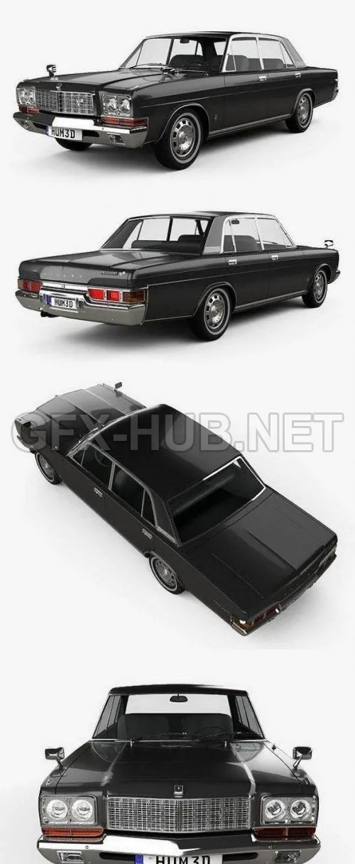 CAR – Nissan President Type D 1973 3D Model