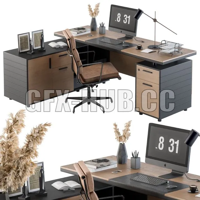CAR – Office Furniture Manager Set 28 3D Model