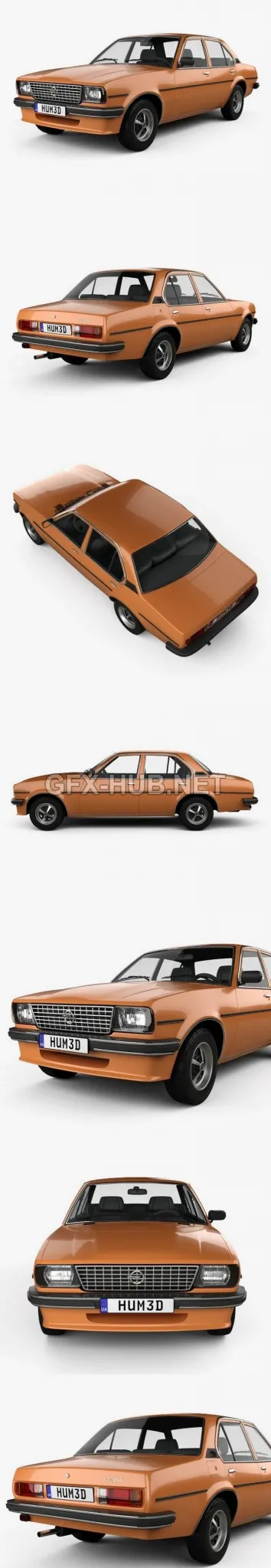 CAR – Opel Ascona berlina 1975  3D Model