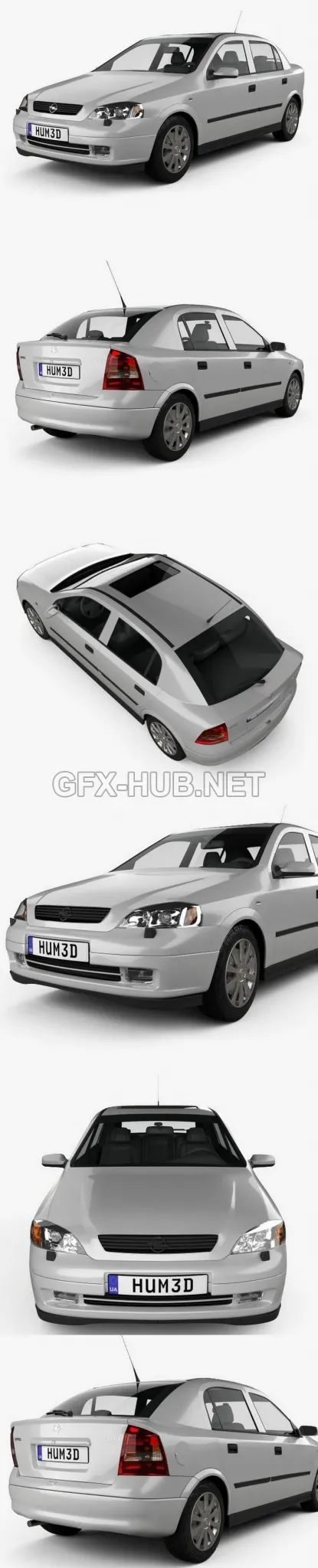 CAR – Opel Astra G liftback 1998  3D Model