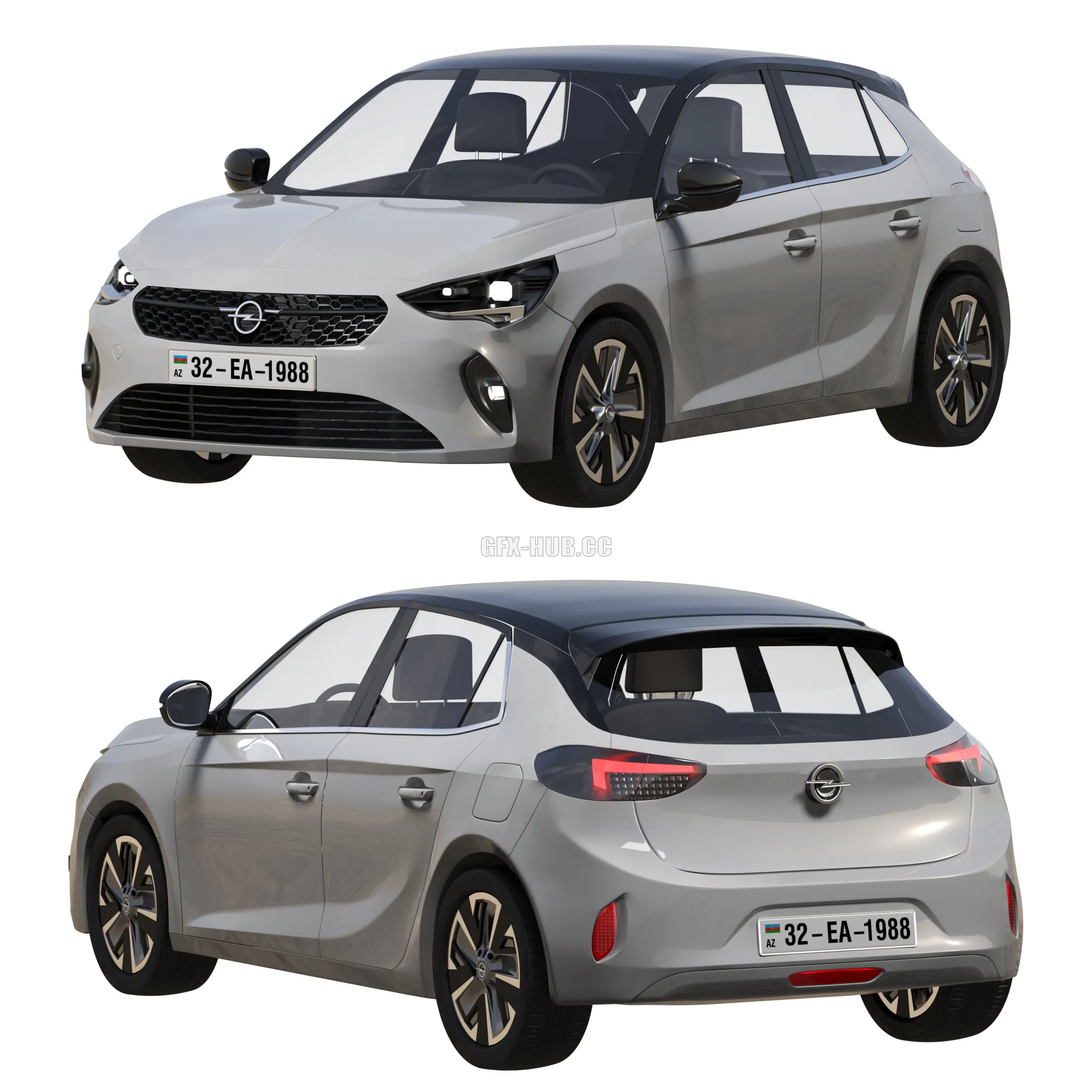CAR – Opel E corsa 2019  3D Model