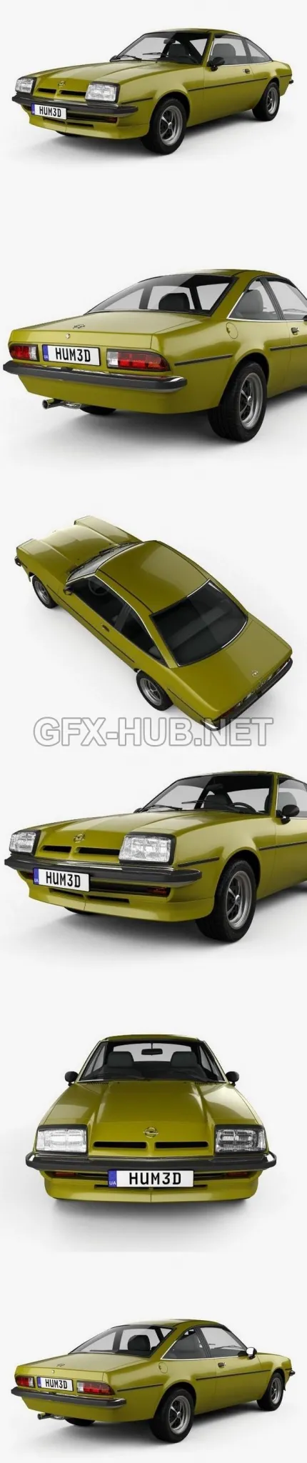 CAR – Opel Manta (B) 1975  3D Model