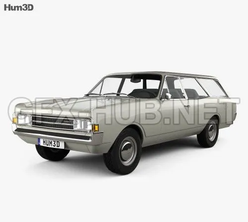 CAR – Opel Rekord (C) Caravan 1967  3D Model