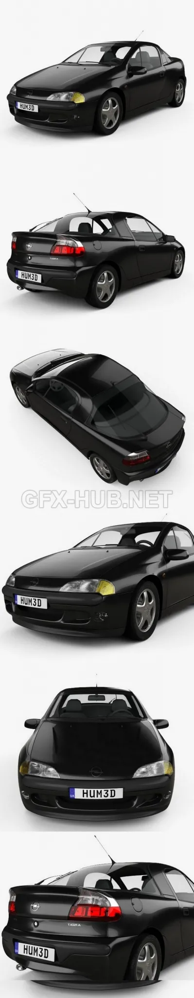 CAR – Opel Tigra 1994  3D Model