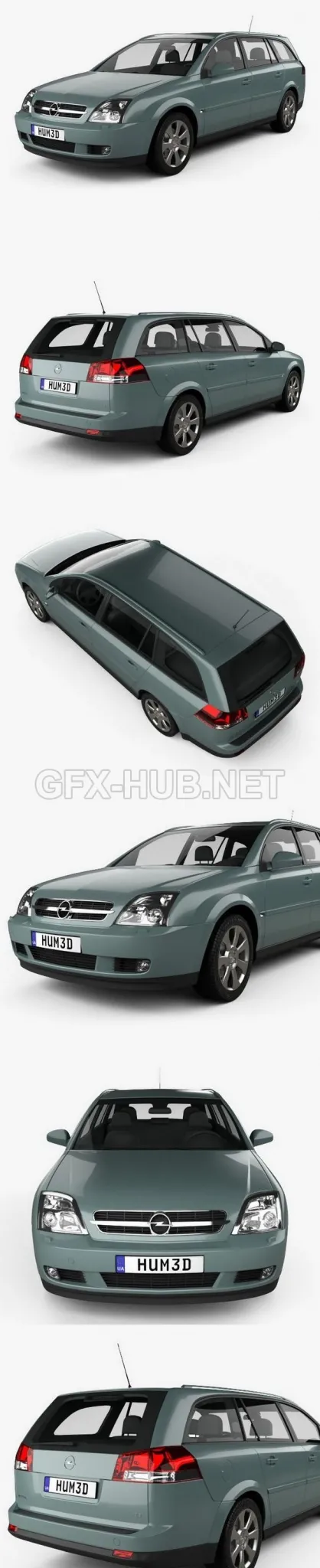 CAR – Opel Vectra caravan 2002  3D Model