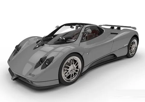 CAR – Pagani Zonda C12 Supercar High Poly 3D Model