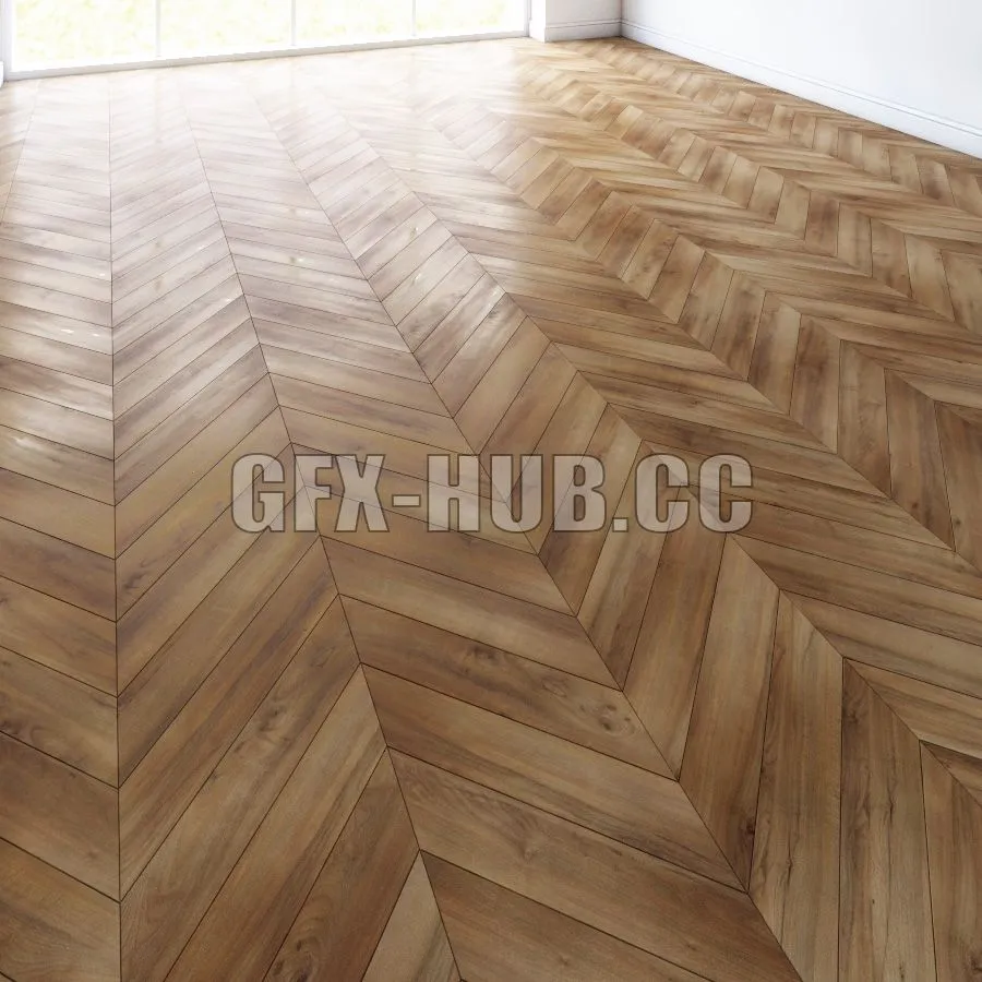 CAR – Parquet Chevron Classic 3D Model