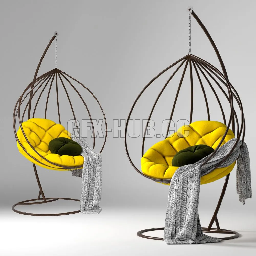 CAR – Pendant Chair Cocoon Adele 3D Model