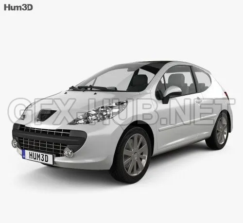 CAR – Peugeot 207 2006 3D Model