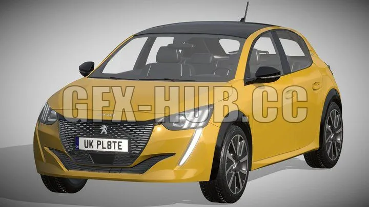 CAR – Peugeot 208 2021 3D Model
