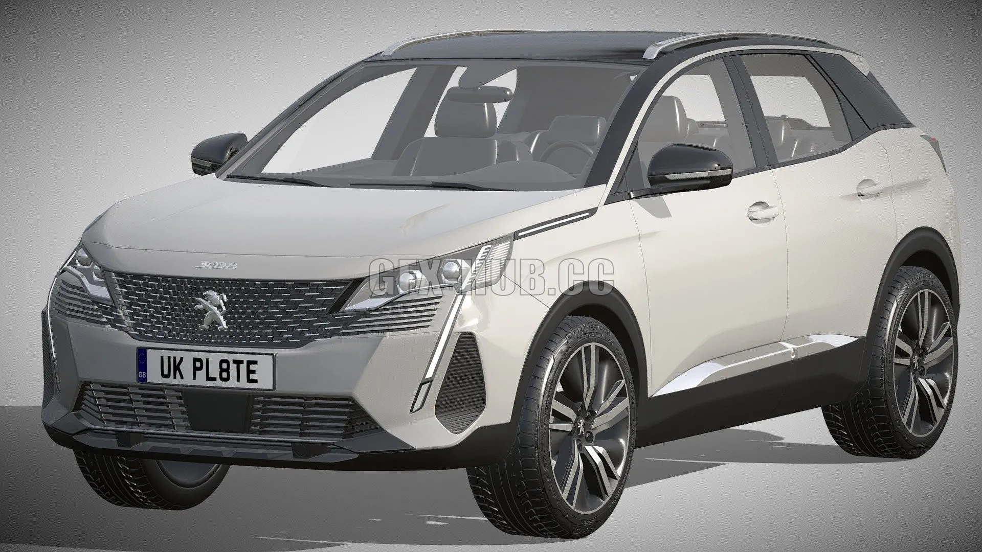 CAR – Peugeot 3008 2021 3D Model