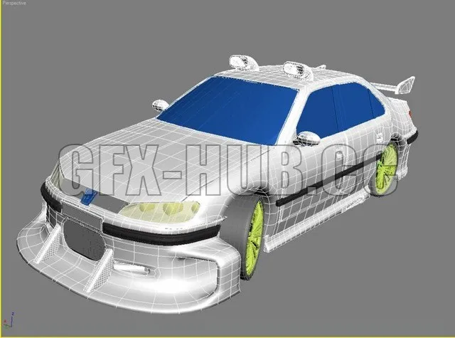 CAR – Peugeot 406 Taxi 3D Model