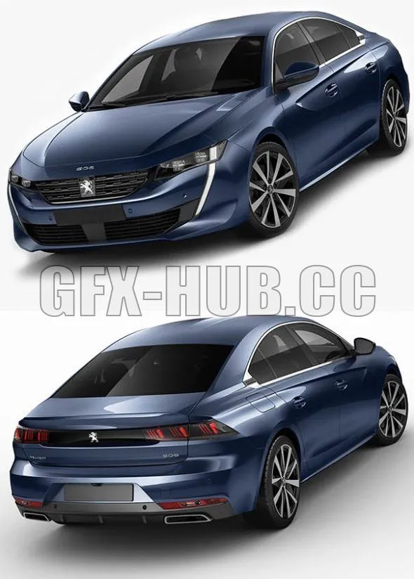 CAR – Peugeot 508 Allure 2019 3D Model