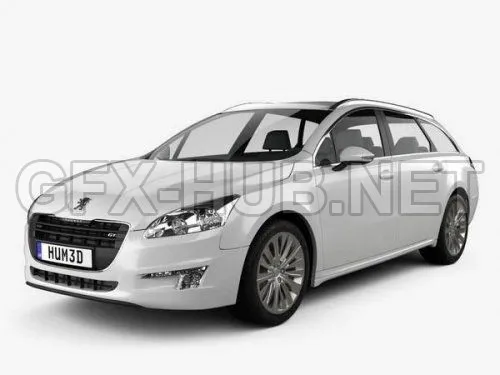 CAR – Peugeot 508 SW 2011  3D Model