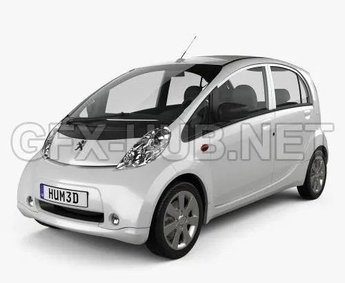 CAR – Peugeot iOn 2011  3D Model