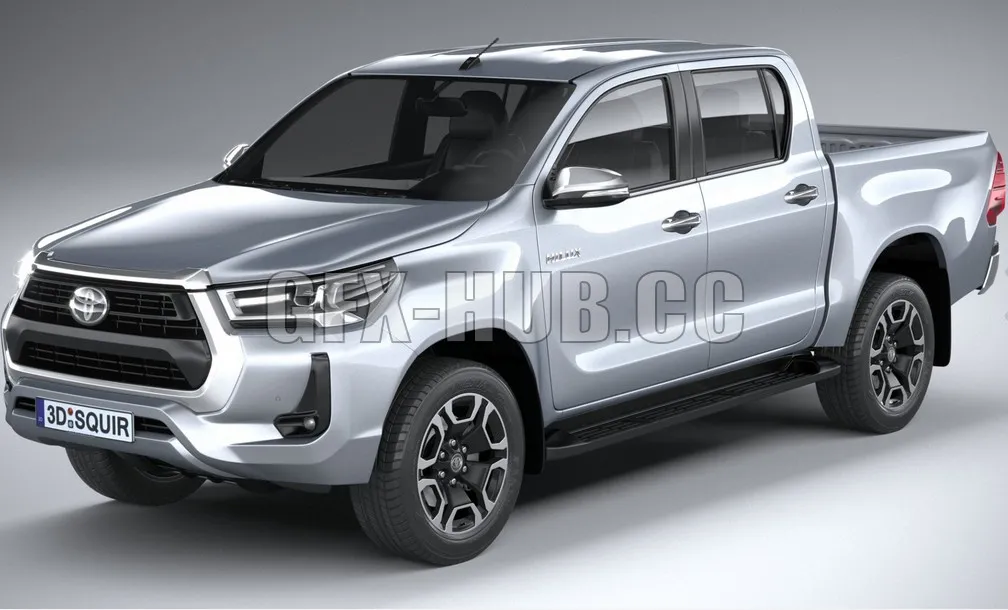 CAR – Pickup Toyota Hilux Double Cab 2021 3D Model