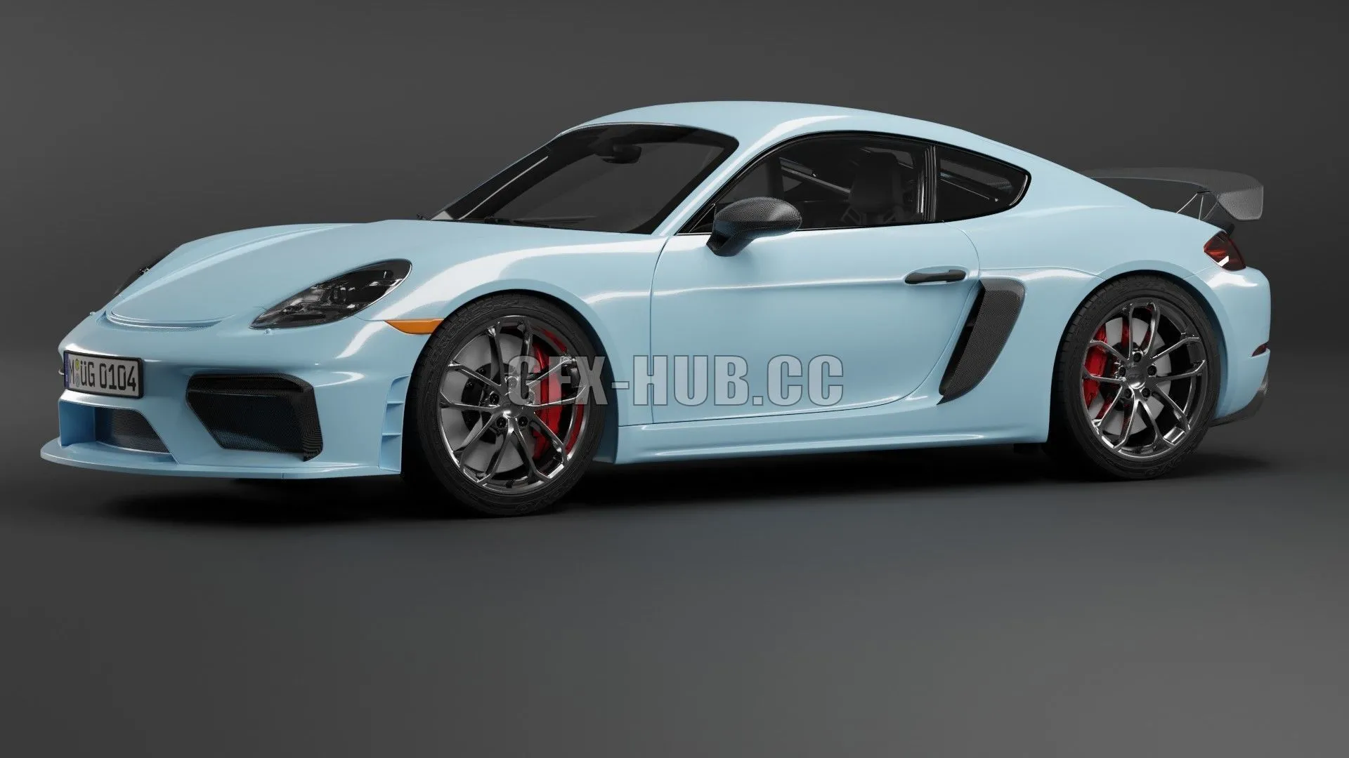 CAR – Porsche 718 Cayman GT4 3D Model