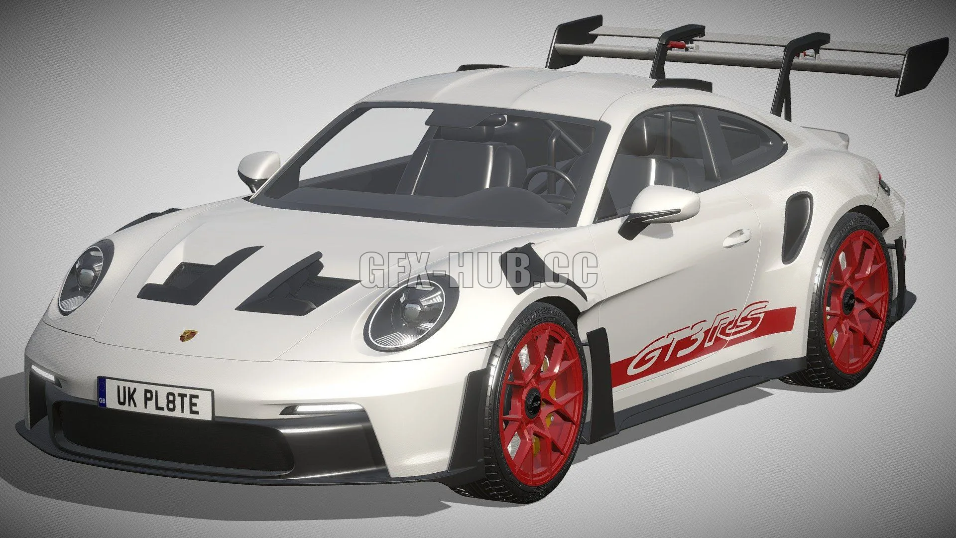 CAR – Porsche 911 GT3 RS 2022 3D Model