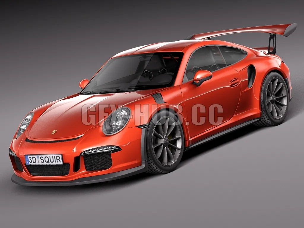 CAR – Porsche 911 GT3RS 2016 3D Model