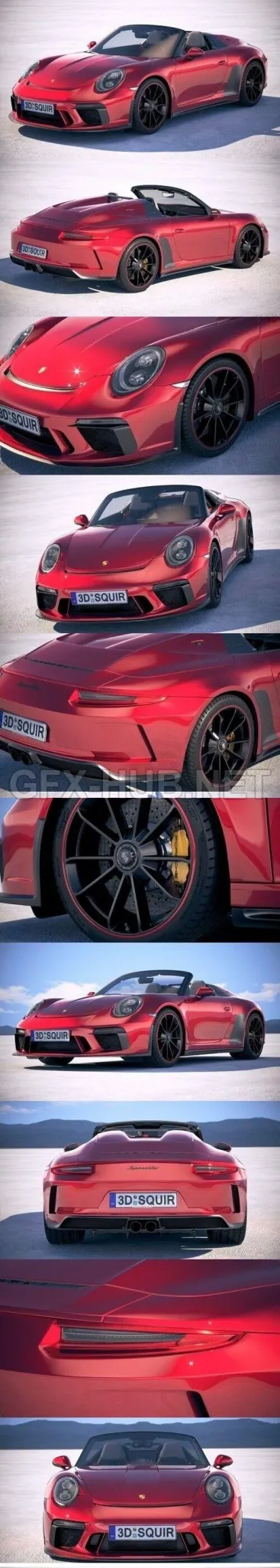 CAR – Porsche 911 Speedster 2019  3D Model