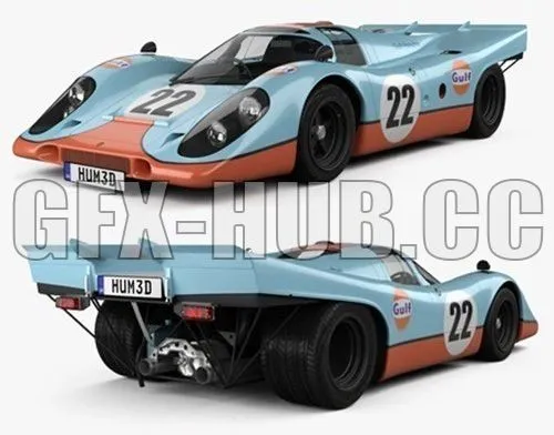 CAR – Porsche 917 K 1969 3D Model