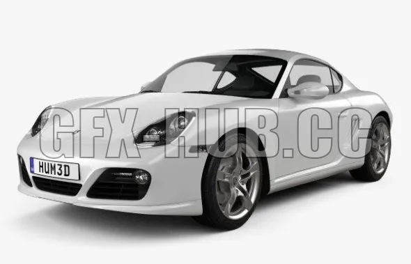 CAR – Porsche Cayman S 2014 3D Model