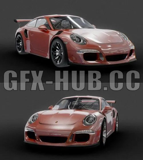 CAR – Porsche GT3RS 3D Model