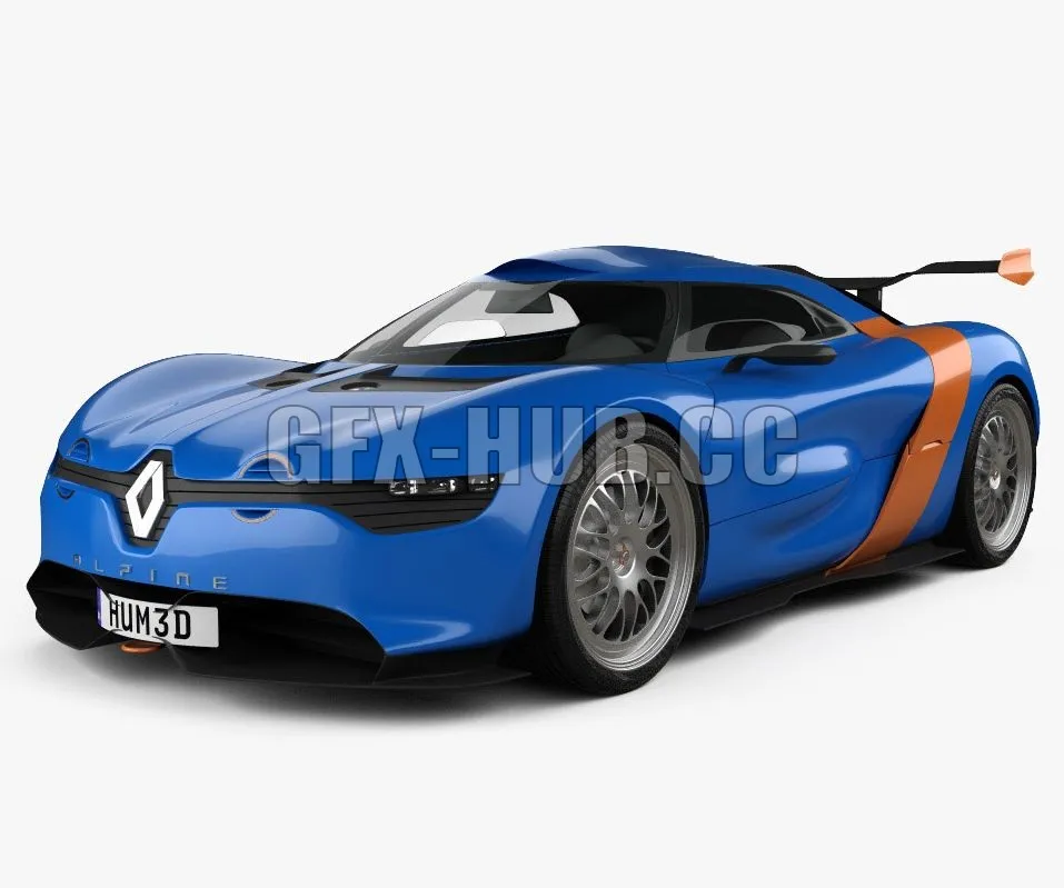 CAR – Renault Alpine A110-50 2014 car 3D Model