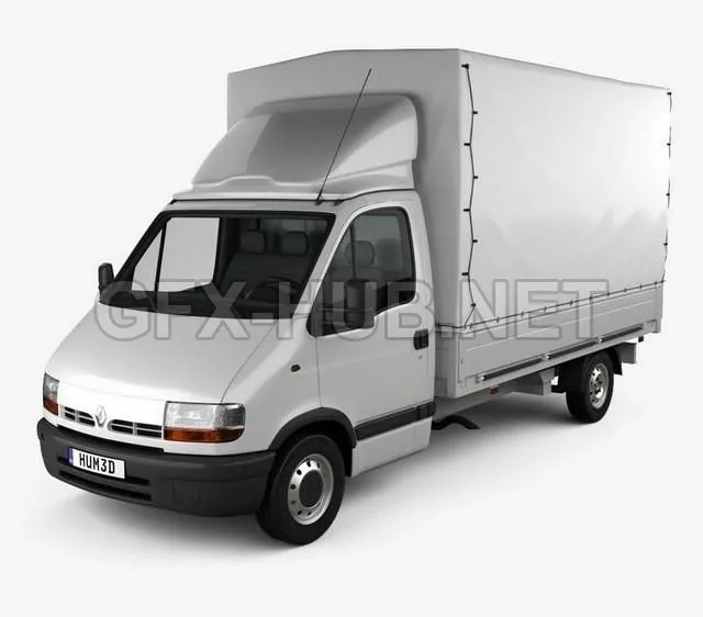 CAR – Renault Master Pickup 1997 3D Model